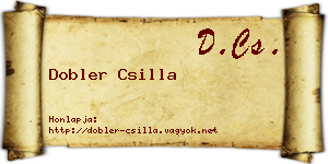 Dobler Csilla névjegykártya