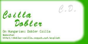 csilla dobler business card